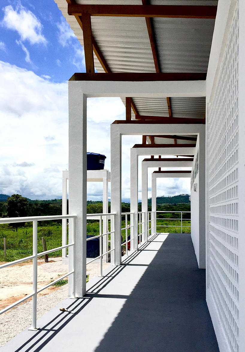 estudio flume constructs a beekeepers workshop on concrete piers in northern brazil designboom