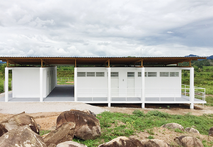 estudio flume constructs a beekeepers workshop on concrete piers in northern brazil designboom