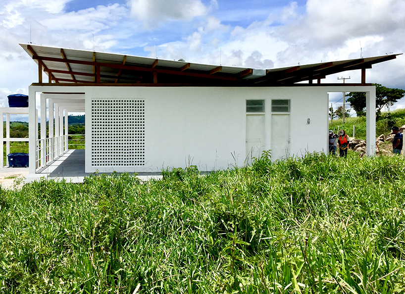 estudio flume constructs a beekeepers workshop on concrete piers in northern brazil designboom