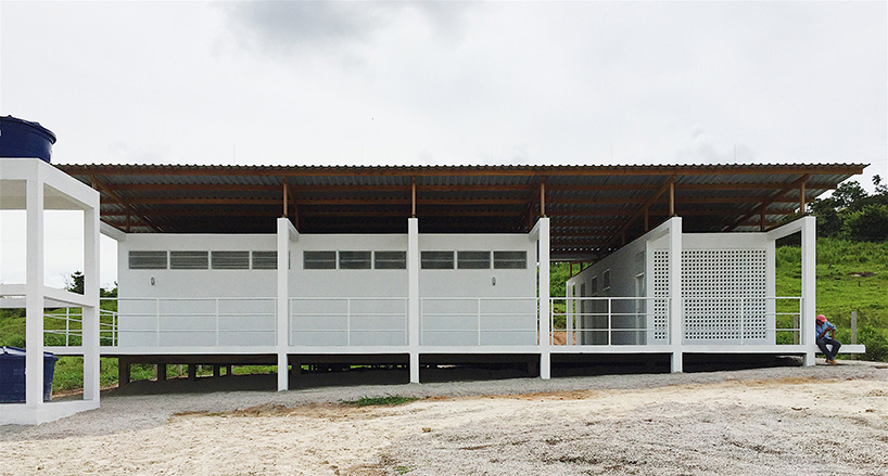 estudio flume constructs a beekeepers workshop on concrete piers in northern brazil designboom