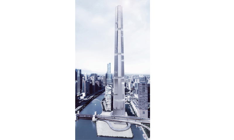 greyscale proposes a floating tower to replace the never built chicago spire - 3