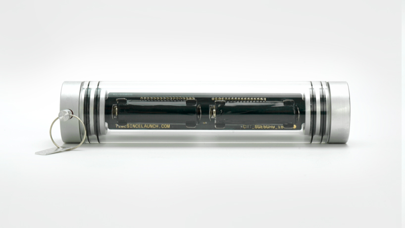 single-use, long scale launch clock by CW&T is designed to outlive you