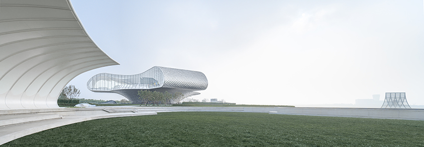 lacime architects applies aluminum plates to 'the wave' museum in china designboom