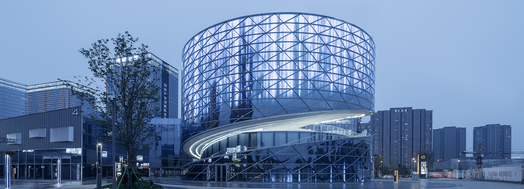 ATAH's spiral china textile center references woven fabric