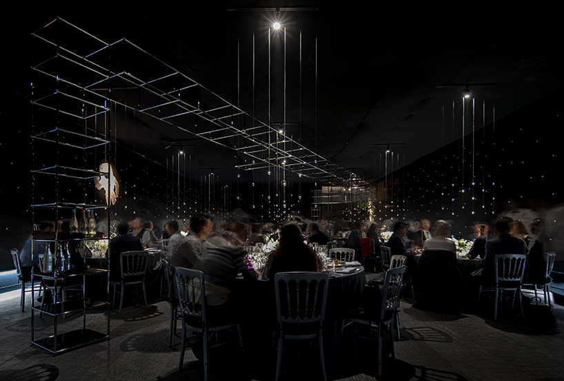 chain + siman designs 'gravity' restaurant based on the visual minimalism of alfonso cuaron designboom