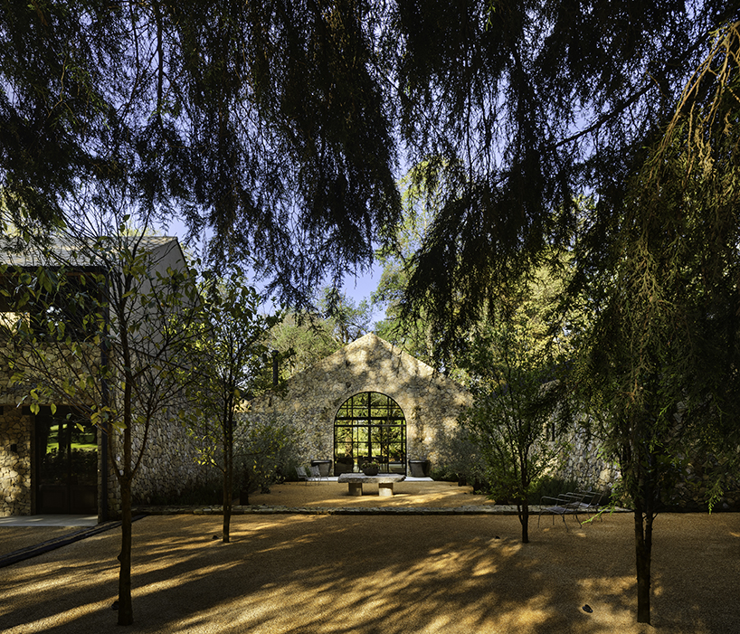 chain+siman & modo manera create stone retreat influenced by mexican haciendas