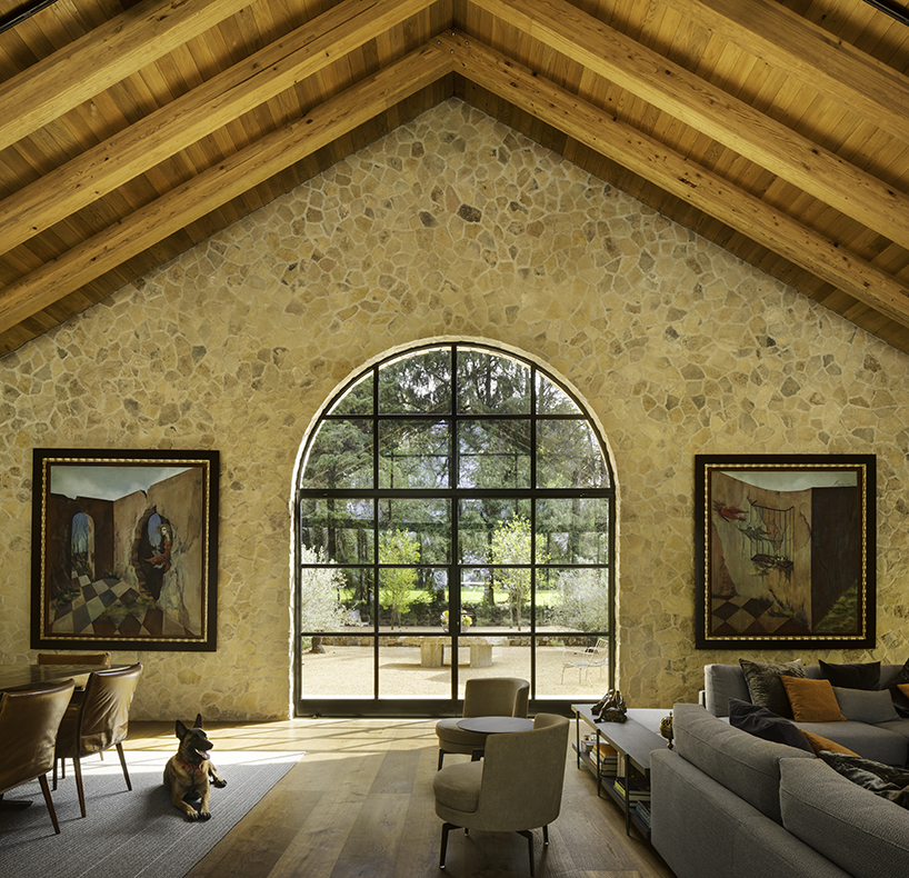 chain+siman & modo manera create stone retreat influenced by mexican haciendas