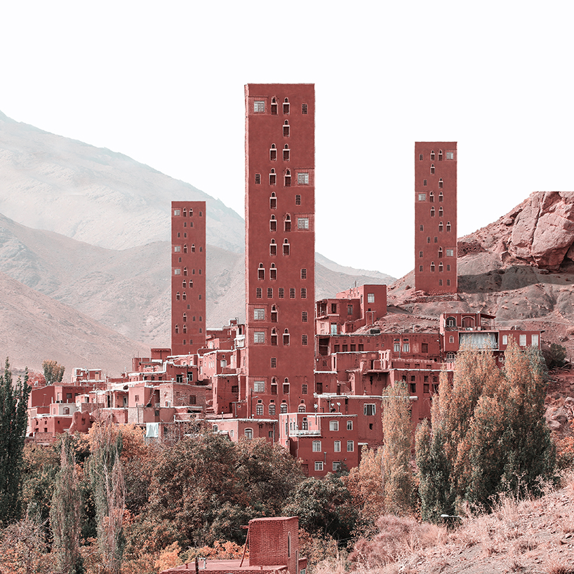 mohammad-hassan-forouzanfar-iranian-architecture-photomontage-villages-07-22-2019-designboom