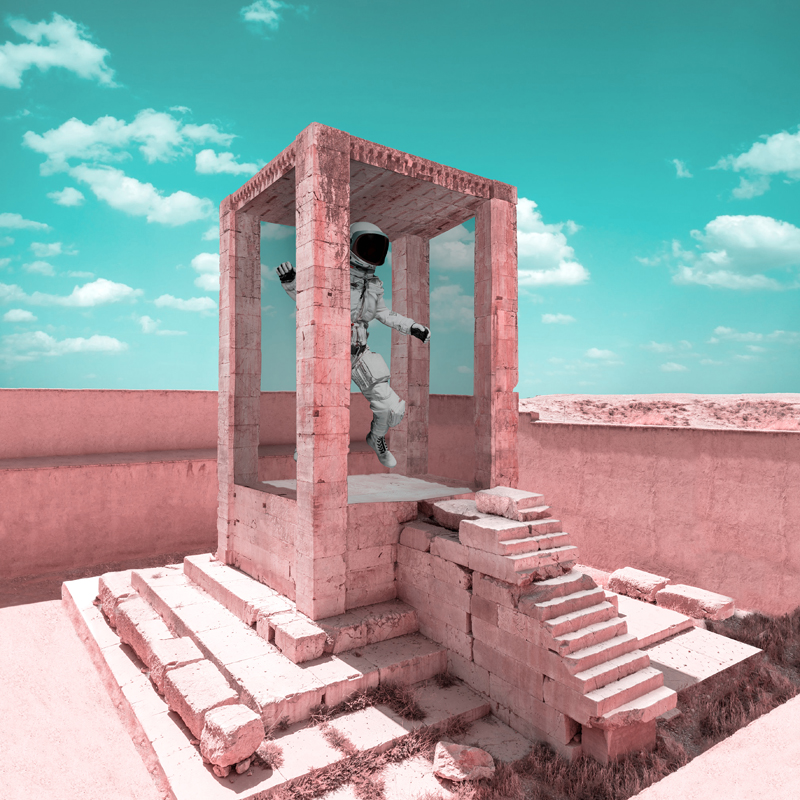 mohammad hassan forouzanfar imagines new realities for traditional architectural landmarks of iran