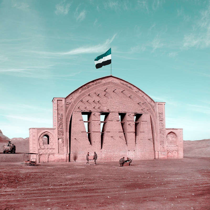 mohammad hassan forouzanfar raises the flag of resistance wishing freedom in afghanistan