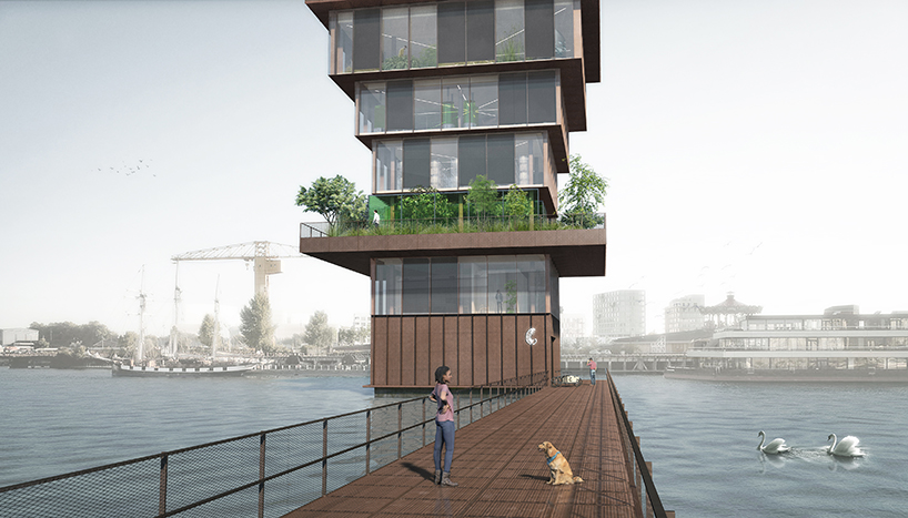 'superfarm' by studio NAB proposes an urban vertical farm to combat land shortage