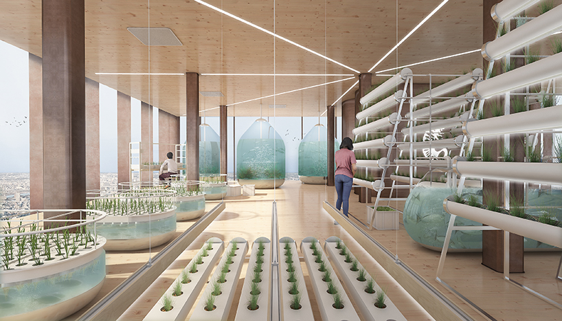 'superfarm' by studio NAB proposes an urban vertical farm to combat land shortage