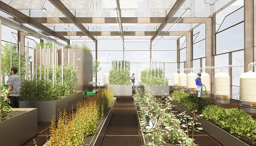 'superfarm' by studio NAB proposes an urban vertical farm to combat land shortage