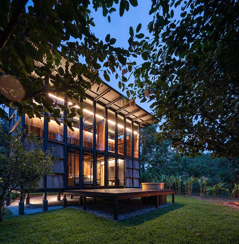 wood and mountain cabin of human expression 3