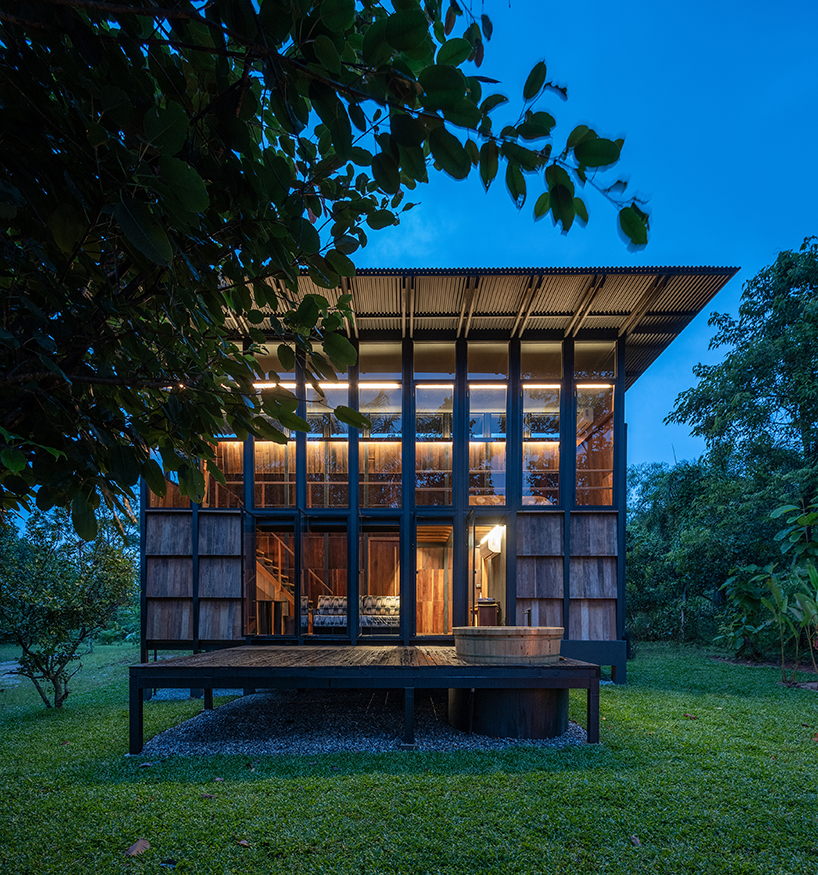 wood and mountain cabin of human expression 4