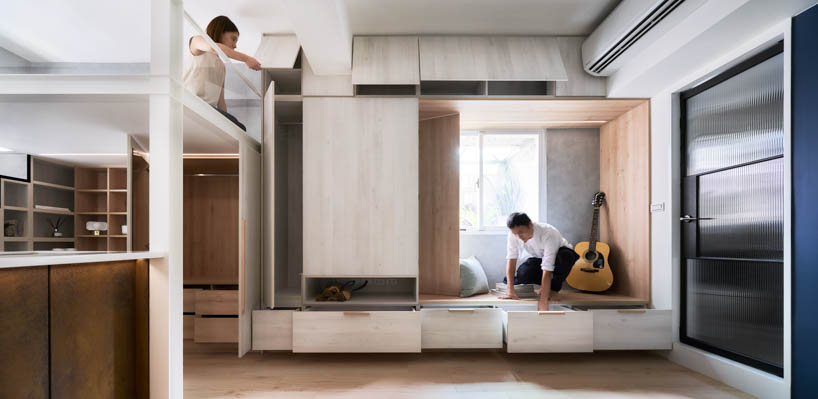 nestspace design completed a transformation on a 23 sqm apartment to response to high price urban living in taiwan 10