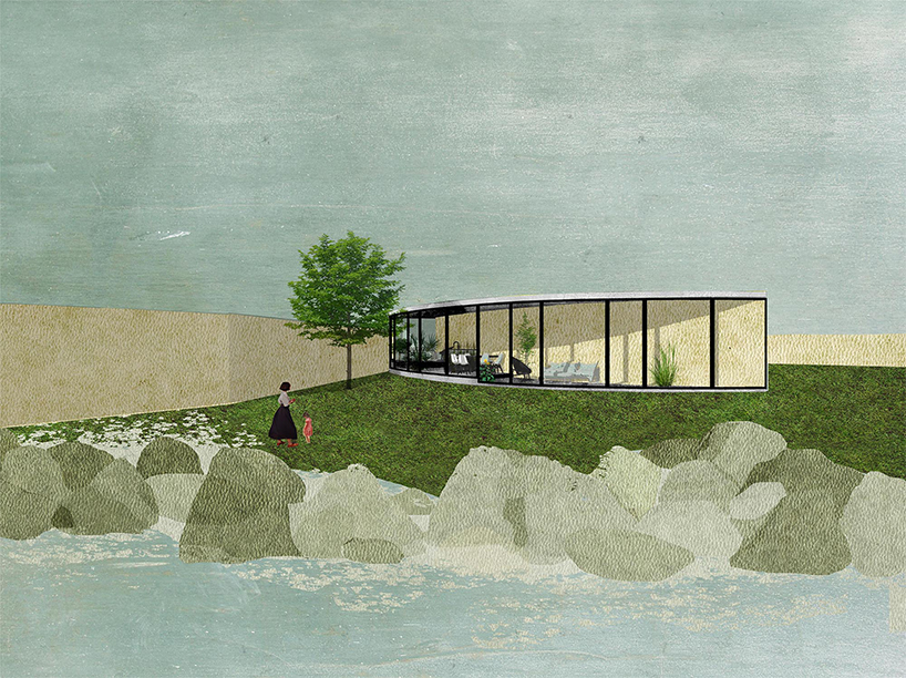 this curved house by infraestudio opens up to the beach in west havana