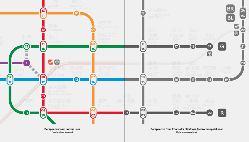 ting-jui sun imagines a legible and user-friendly design for taipei metro map designboom