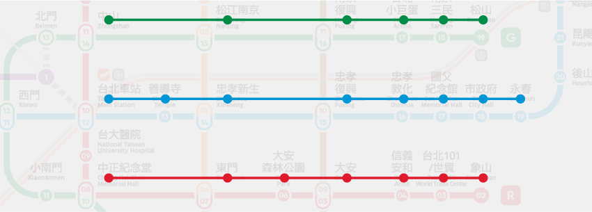 ting-jui sun imagines a legible and user-friendly design for taipei metro map designboom