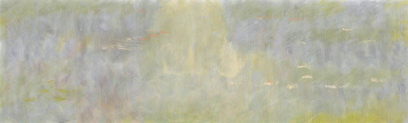 joseph coddington turns claude monet's water lilies into a 3D printed object designboom