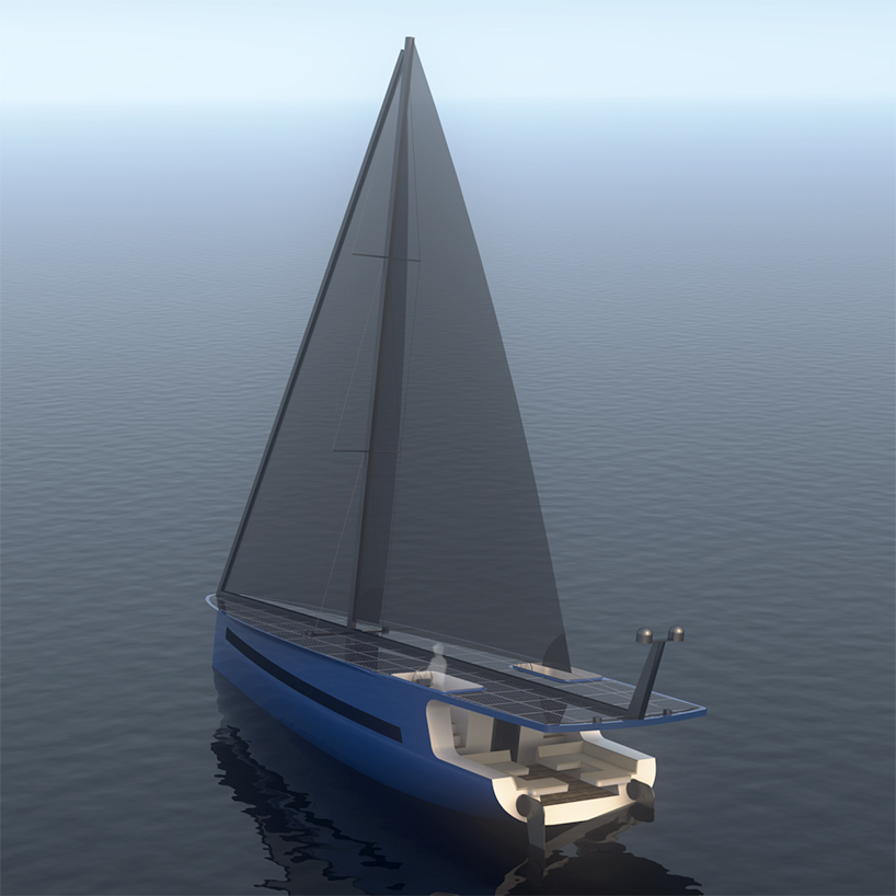 pedro ramalho designs the 'P1' energy autonomous yacht designboom