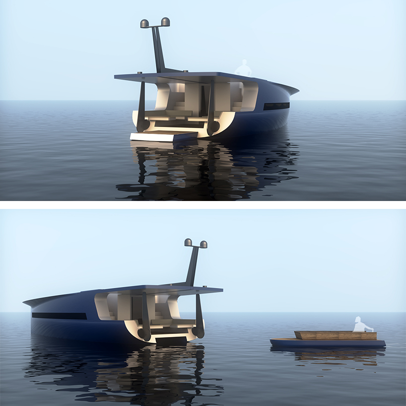 pedro ramalho designs the 'P1' energy autonomous yacht designboom