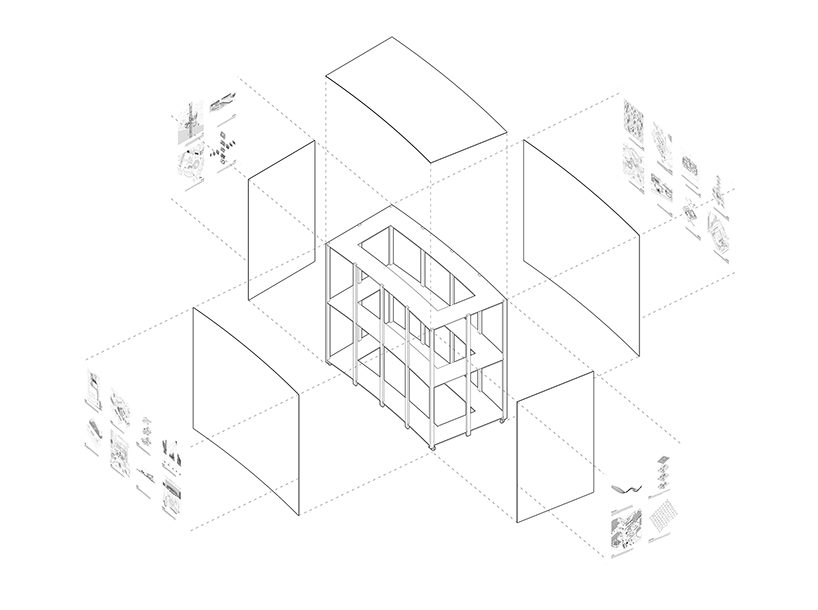 françois blanciak designs outdoor exhibition for architecture graduates in sydney