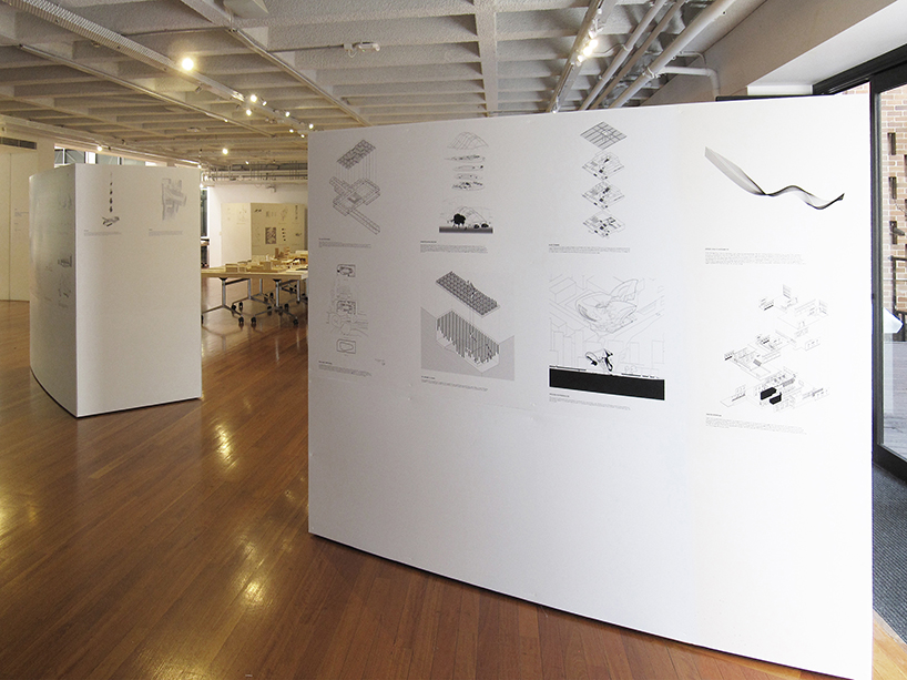 françois blanciak designs outdoor exhibition for architecture graduates in sydney