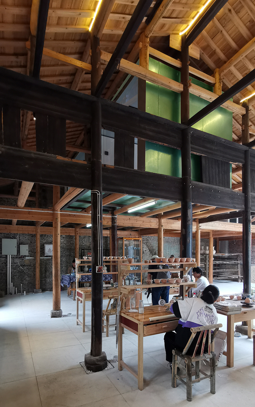 people's architecture office revives ancient porcelain factory in china with exhibition spaces