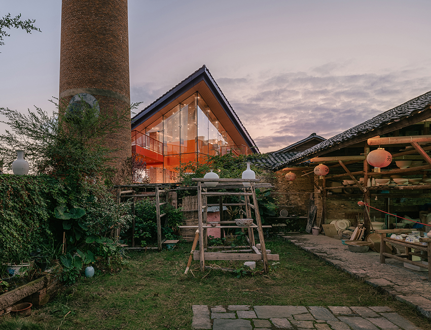 people's architecture office revives ancient porcelain factory in china with exhibition spaces