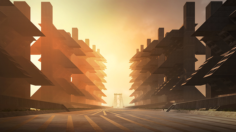 architects realise paul rudolph's LOMEX proposal for a new york city that could have been