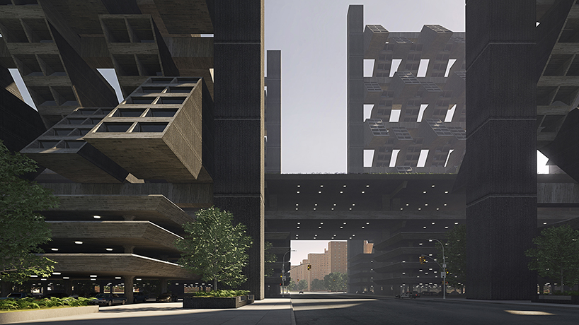 architects realise paul rudolph's LOMEX proposal for a new york city that could have been