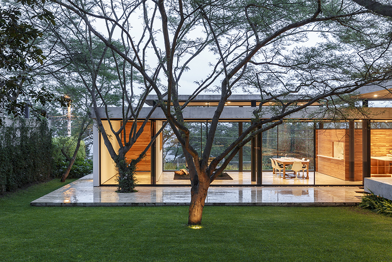 gabriel rivera arquitectos creates a house to live amongst the trees in ecuador