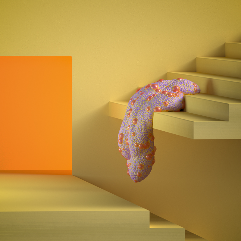 this fantastically strange animation sees squidgy creatures interact with hard surfaces martin salfity hardcore squidgy designboom