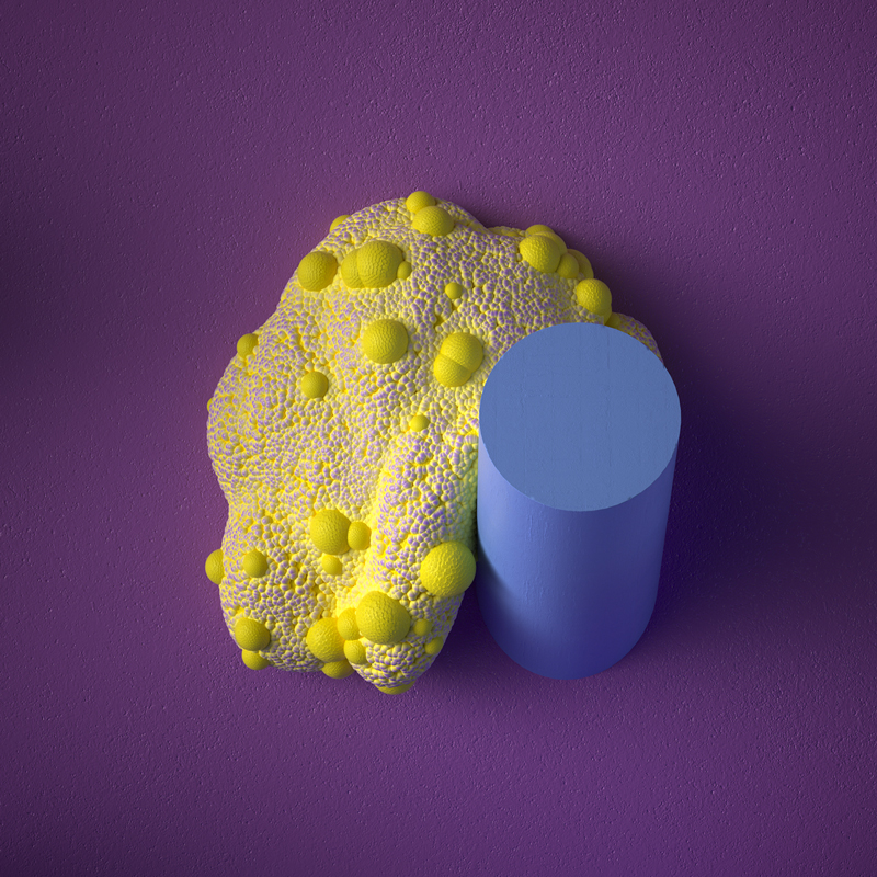 this fantastically strange animation sees squidgy creatures interact with hard surfaces martin salfity designboom