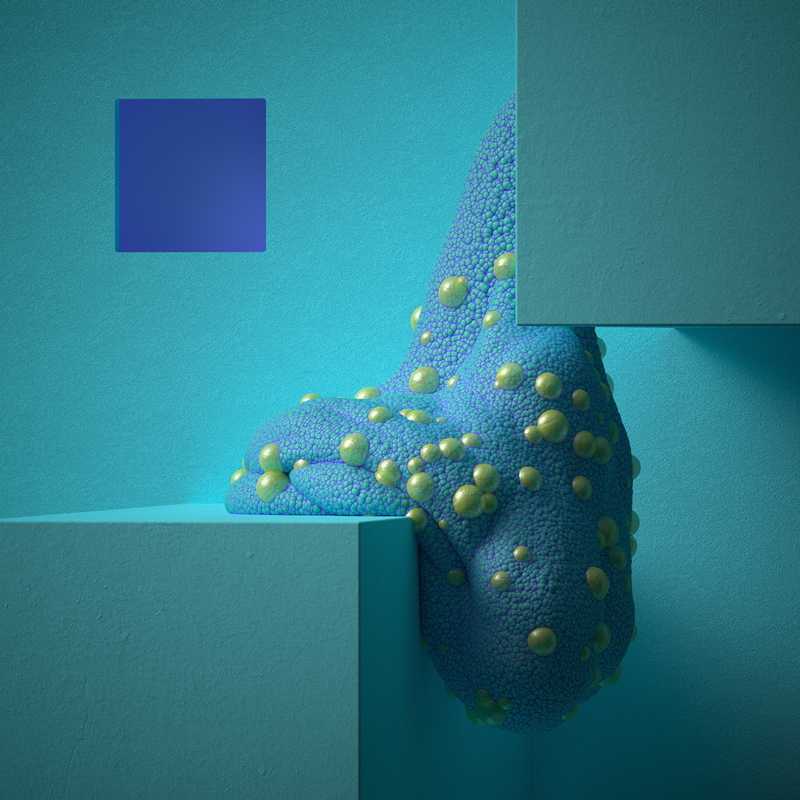 this fantastically strange animation sees squidgy creatures interact with hard surfaces martin salfity designboom