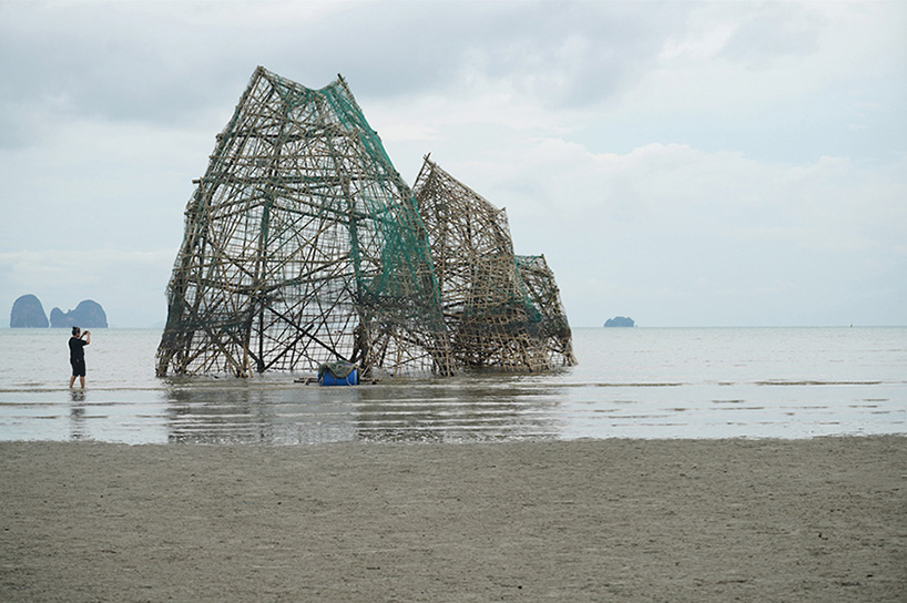 map office creates 6 meter high 'ghost island' for thailand biennale 2018