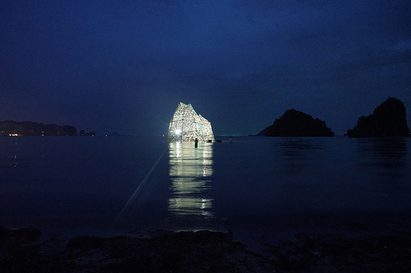 map office creates 6 meter high 'ghost island' for thailand biennale 2018