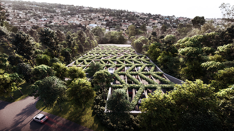 HOPE dental center in rwanda rethinks healthcare with a sunken space hugged by the land designboom