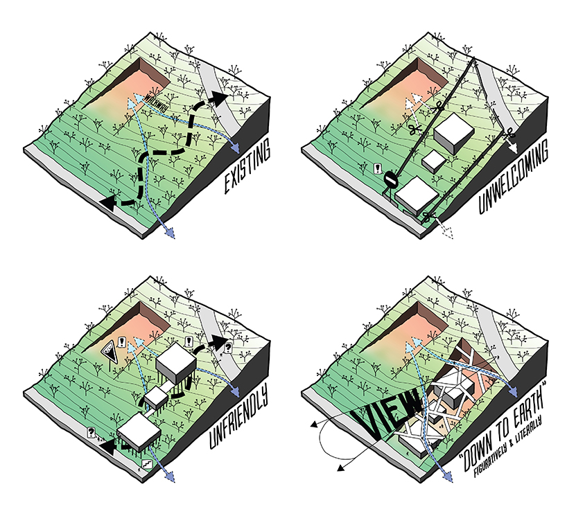 HOPE dental center in rwanda rethinks healthcare with a sunken space hugged by the land designboom