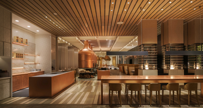 dai forni restaurant in four seasons kuwait conveys the textures and patterns of sicily kokaistudios designboom