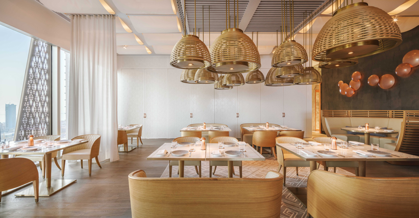 dai forni restaurant in four seasons kuwait conveys the textures and patterns of sicily kokaistudios designboom