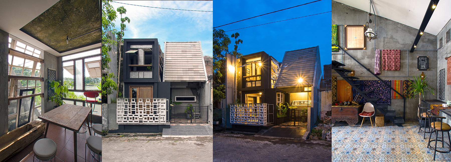this house in indonesia turns doors into tables and windows