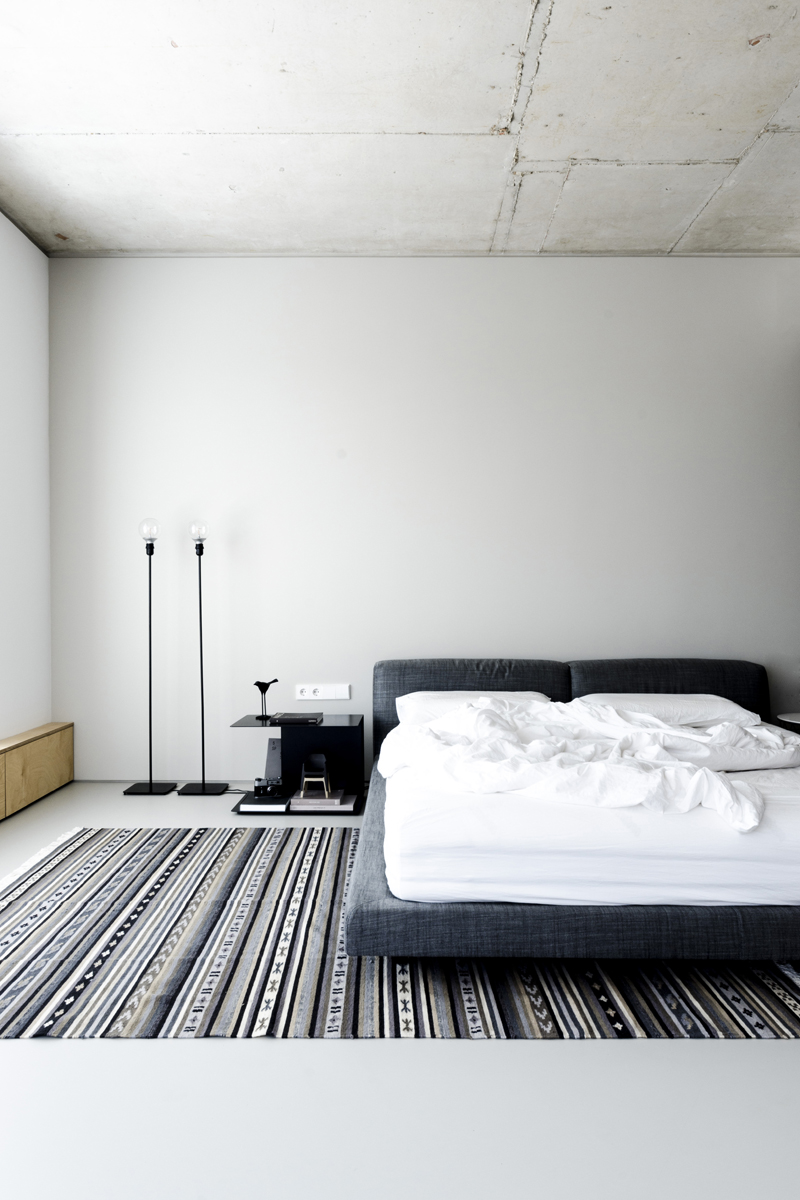 line architects creates 'soft loft' interior in moldova using subtle contrasts