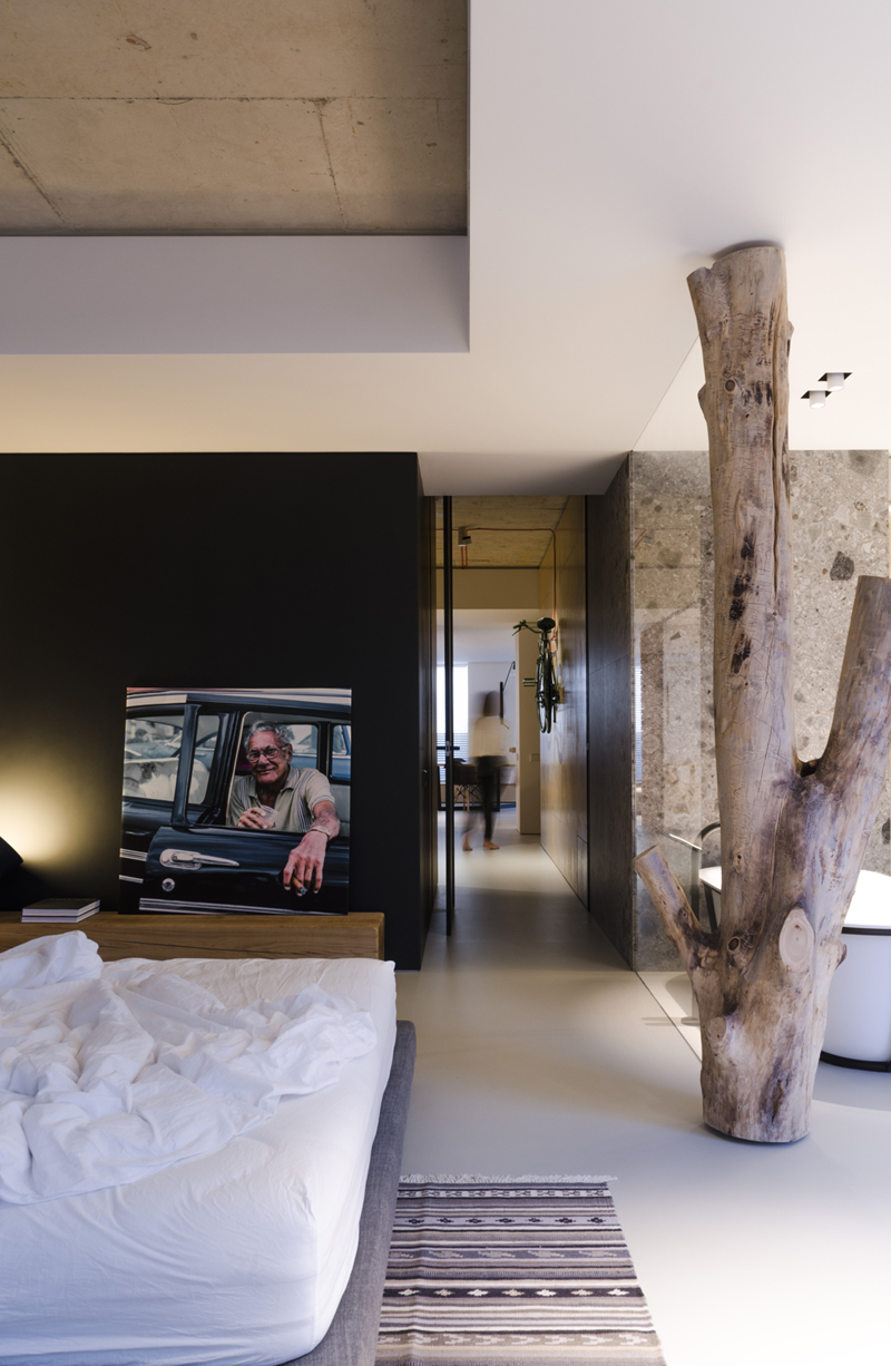 line architects creates 'soft loft' interior in moldova using subtle contrasts