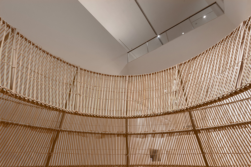 artist cheng tsung feng builds another fish trap house of bamboo in shenzhen designboom