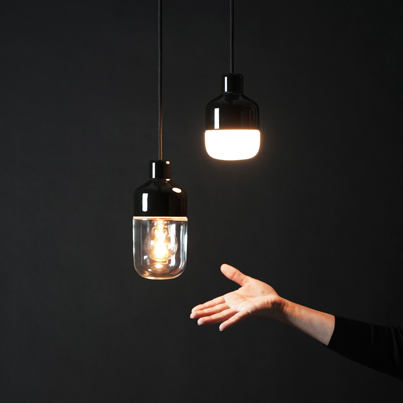 kauppi & kauppi designs a splash proof porcelain pendant for ifö electric designboom