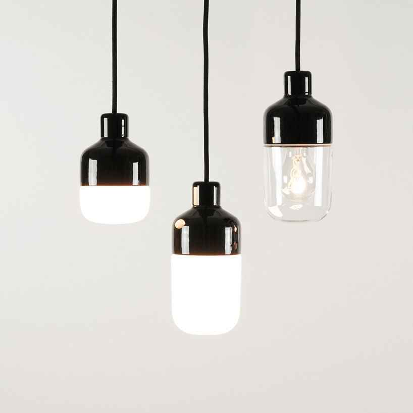 kauppi & kauppi designs a splash proof porcelain pendant for ifö electric designboom