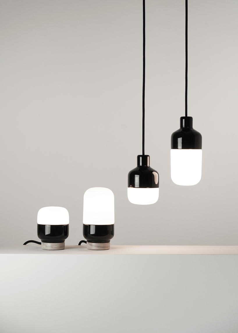 kauppi & kauppi designs a splash proof porcelain pendant for ifö electric designboom