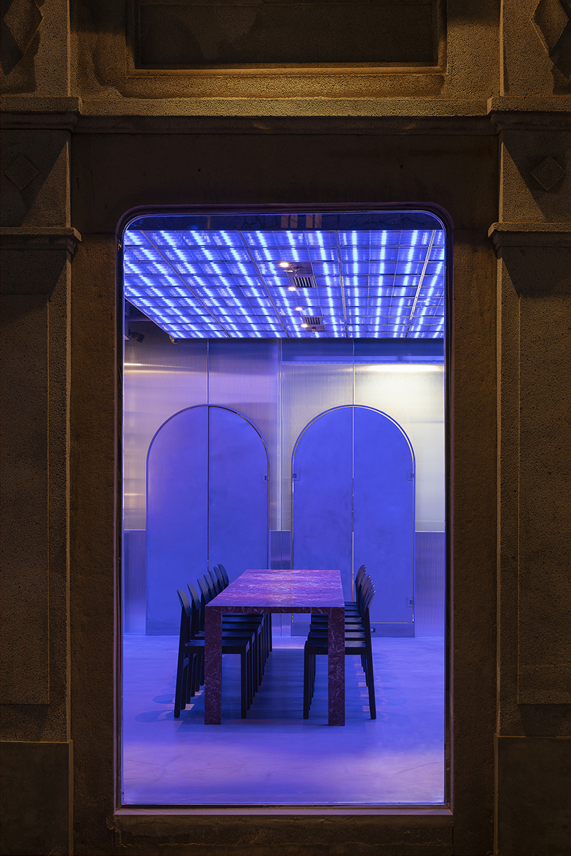 alberto caiola designs shanghai’s 'momenti' restaurant as an evolving environment of color designboom